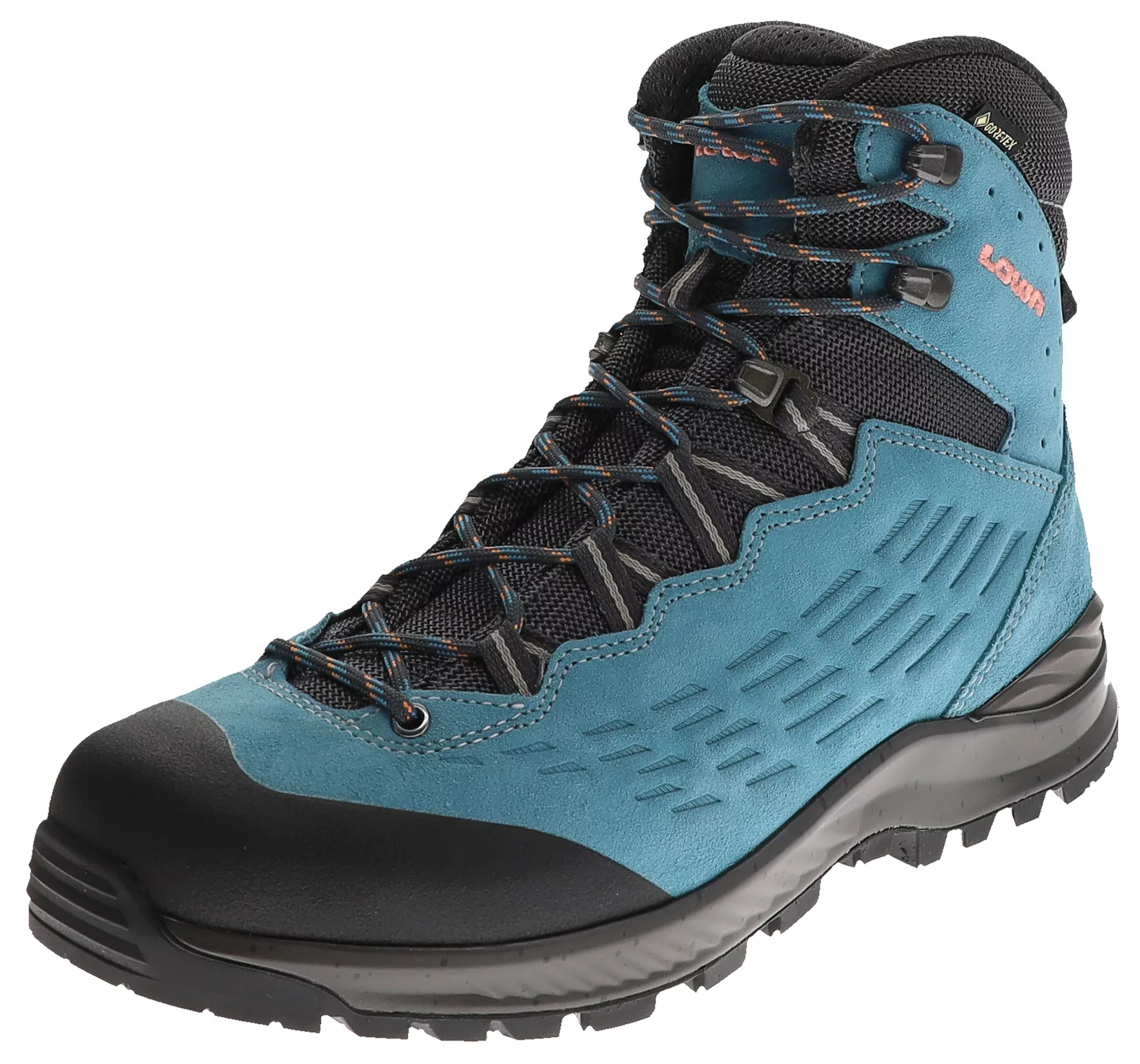 Lowa EXPLORER GTX MID WS Aquamarin Koralle Türkis Damen Trekking Stiefel günstig online kaufen