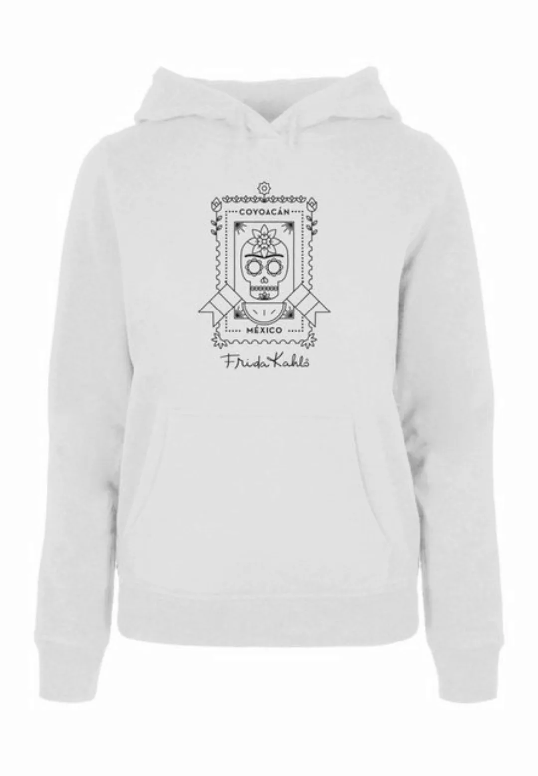 Merchcode Kapuzenpullover Merchcode Damen Ladies Frida Kahlo Coyacan Hoody günstig online kaufen