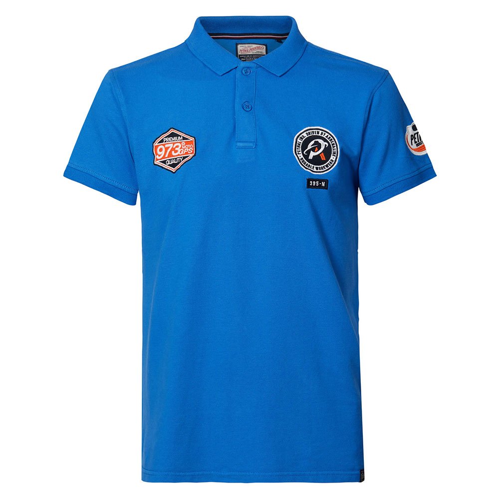 Petrol Industries Kurzarm Polo Shirt M Azure Blue günstig online kaufen
