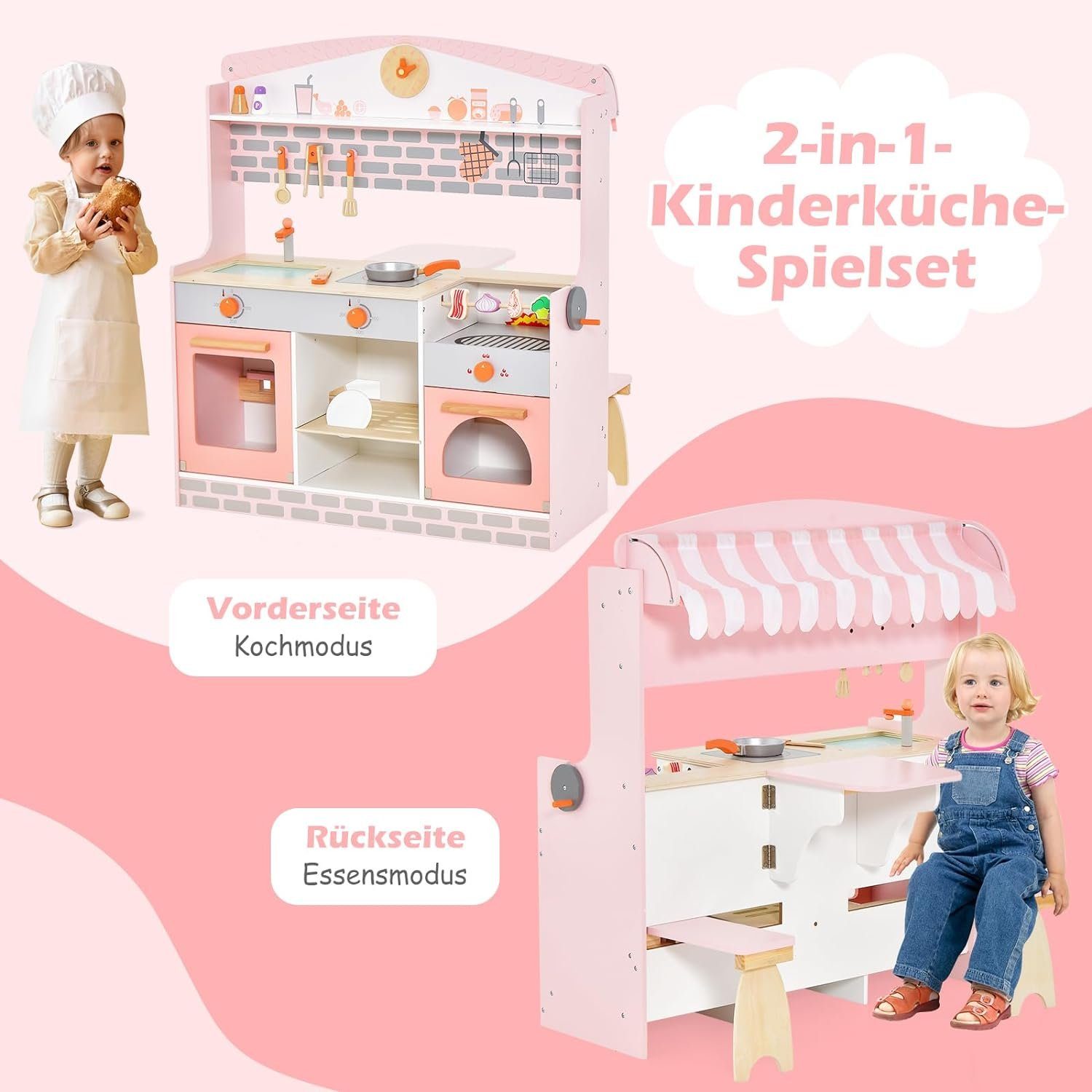 KOMFOTTEU Spielküche, für Jungen & Mädchen günstig online kaufen