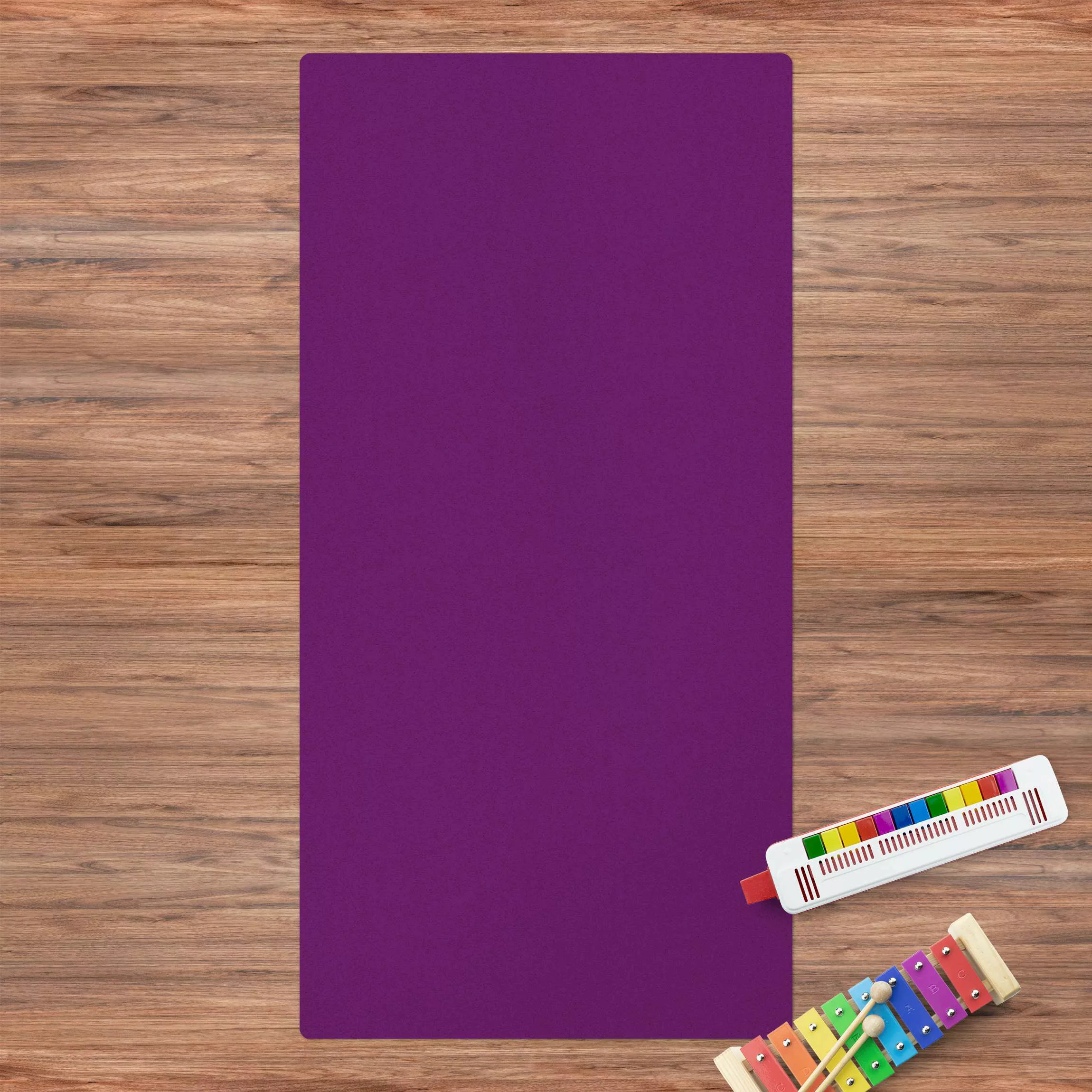 Kork-Teppich Colour Purple günstig online kaufen