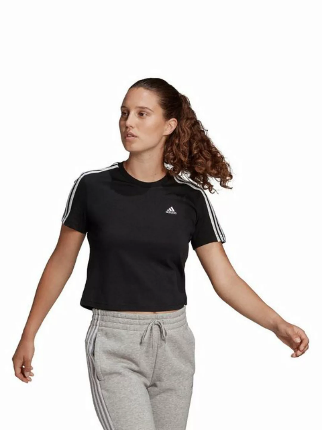 adidas Performance T-Shirt Große Größen Logostickerei günstig online kaufen