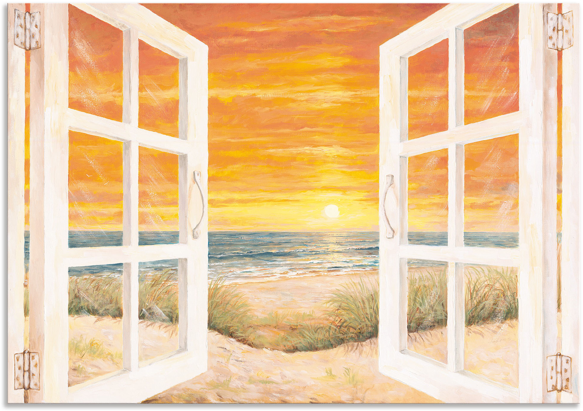 Artland Wandbild "Fenster zum Meer", Meer Bilder, (1 St.), als Alubild, Out günstig online kaufen