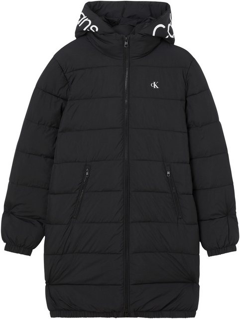 Calvin Klein Jeans Outdoorjacke "LOGO HOOD LW PADDED COAT", mit Kapuze, mit günstig online kaufen