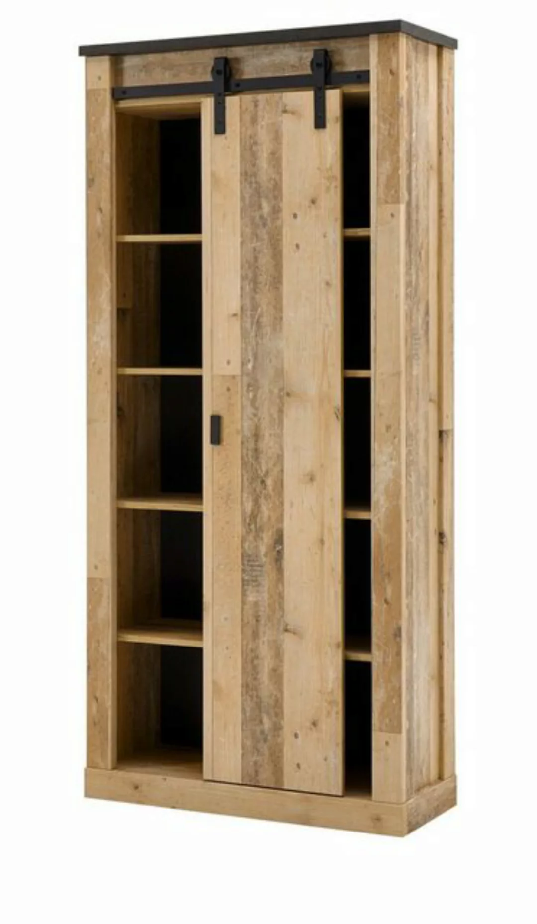 Furn.Design Garderobenschrank Stove (Hochschrank in Used Wood Vintage, 93 x günstig online kaufen