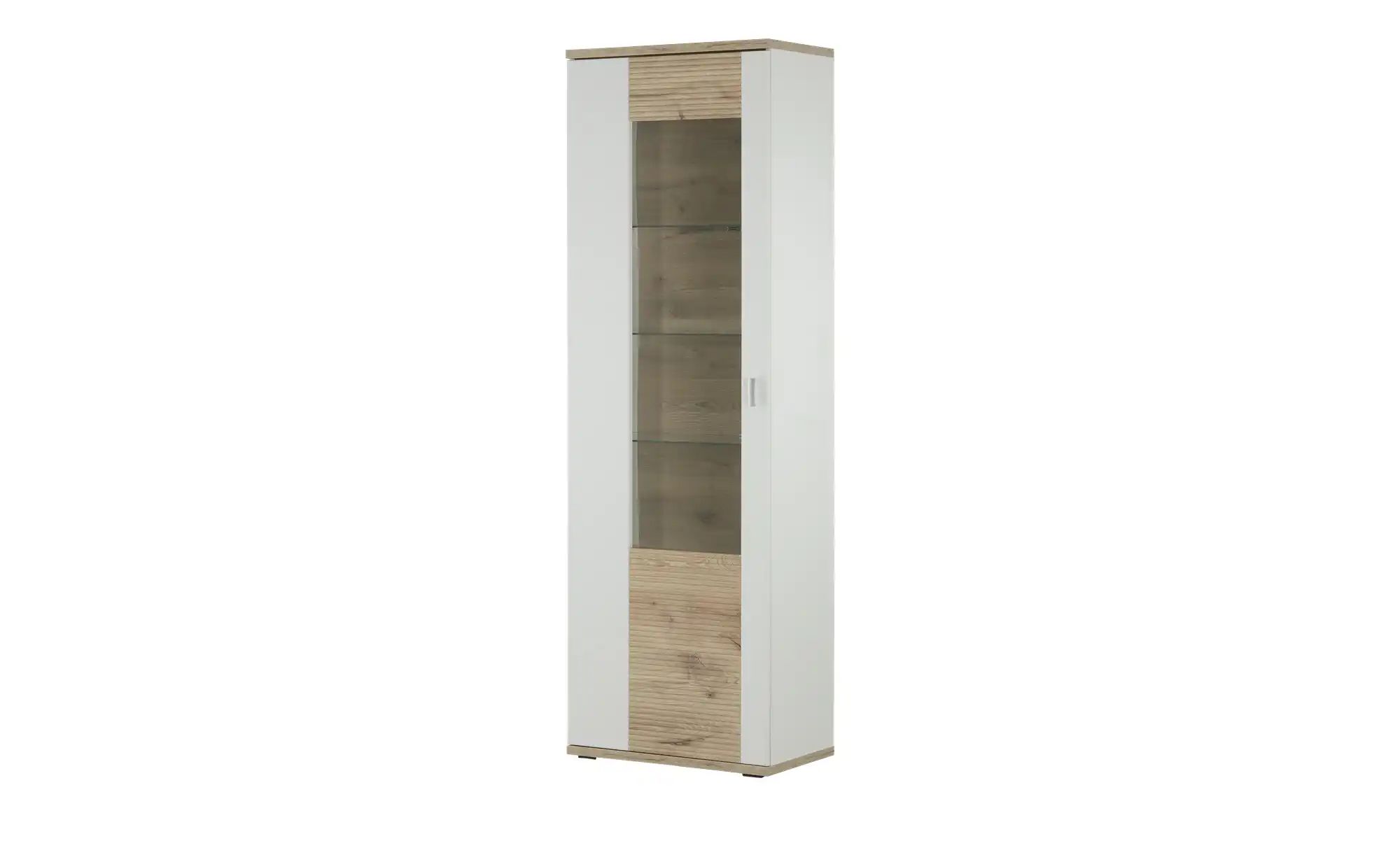uno Vitrine  Milano ¦ grau ¦ Maße (cm): B: 64 H: 195 T: 38.0 Schränke > Vit günstig online kaufen