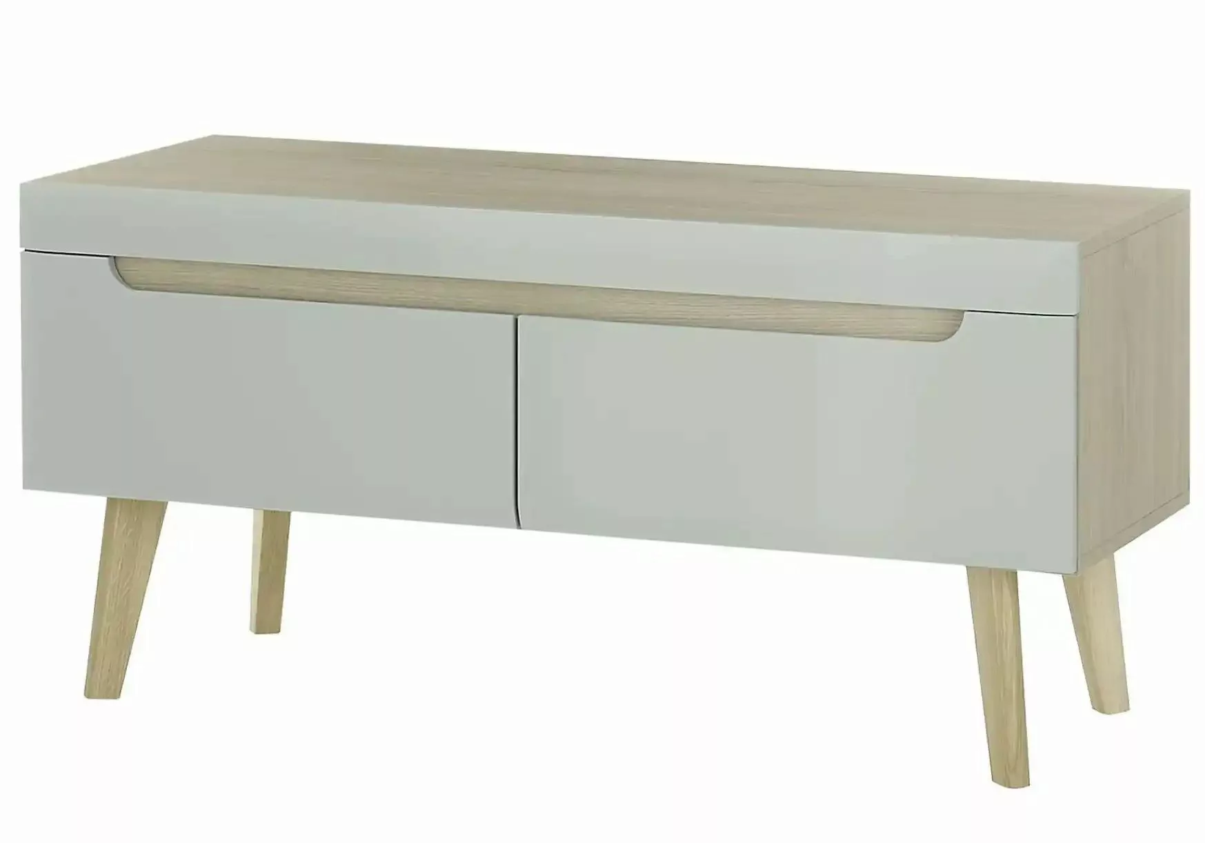 Lowboard   ¦ weiß ¦ Maße (cm): B: 107 H: 50 Kommoden & Sideboards > Lowboar günstig online kaufen