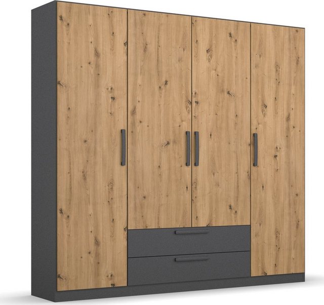 rauch Drehtürenschrank "StyleUp", Typ Dark & Wood mit trendigen farblich ab günstig online kaufen