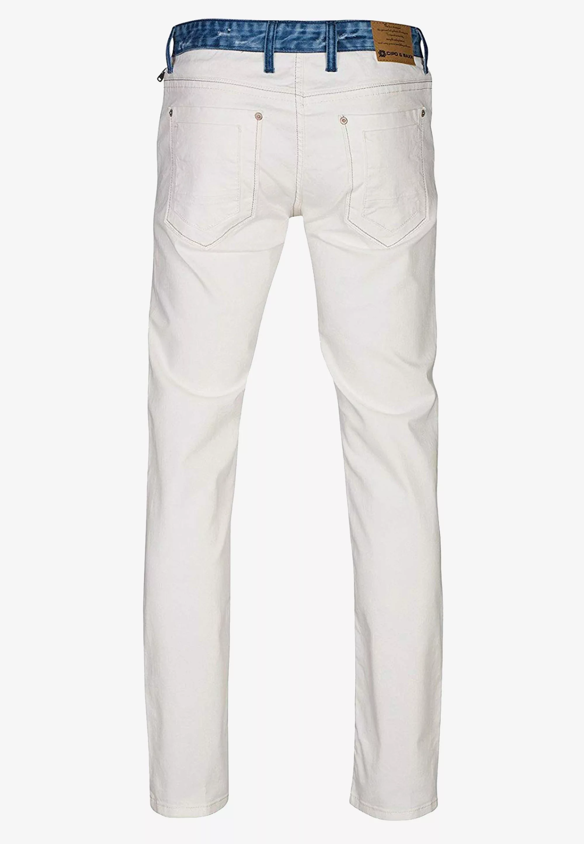 Cipo & Baxx Bequeme Jeans, mit farblich abgehobenem Hosenbund günstig online kaufen