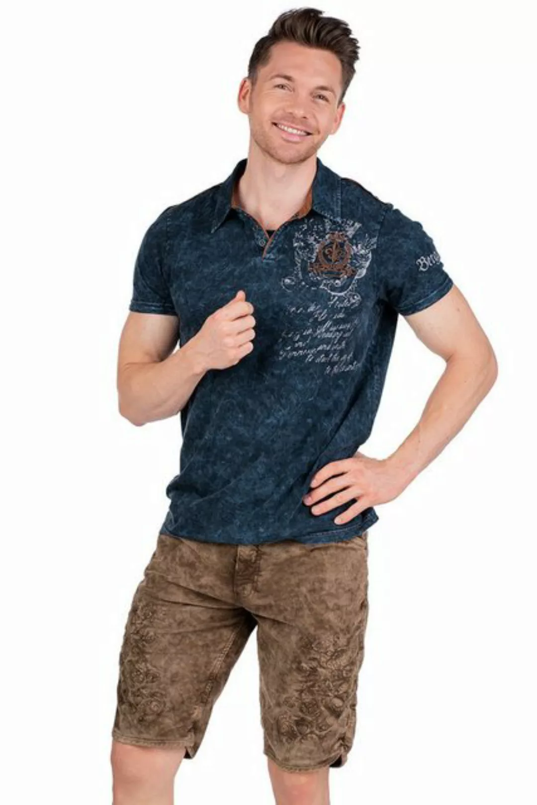 Hangowear Trachtenjeans Trachtenhose Herren - HANNES CORD BERMUDA - schlamm günstig online kaufen