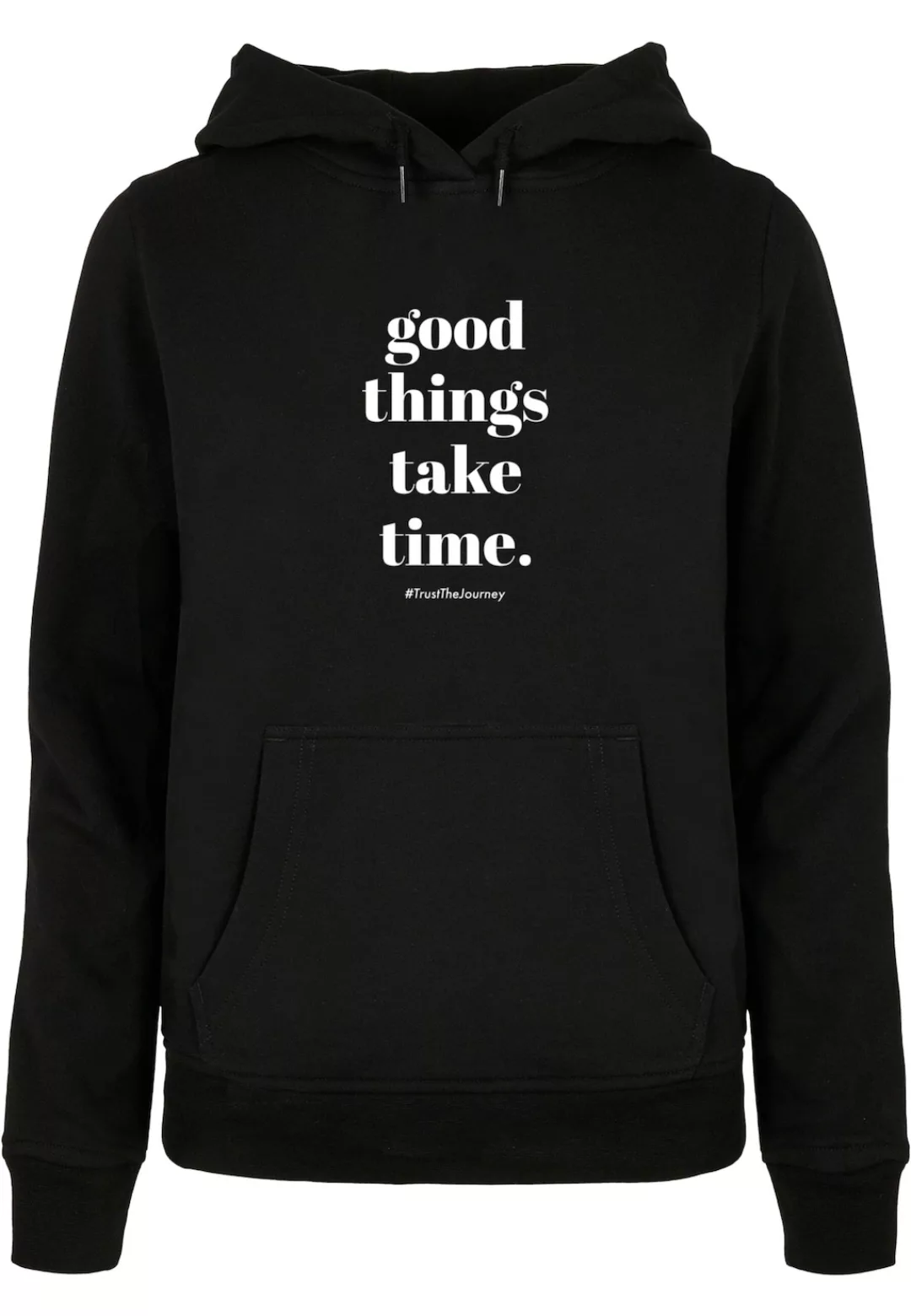 Merchcode Kapuzenpullover "Merchcode Damen Ladies Good Things Take Time Bas günstig online kaufen