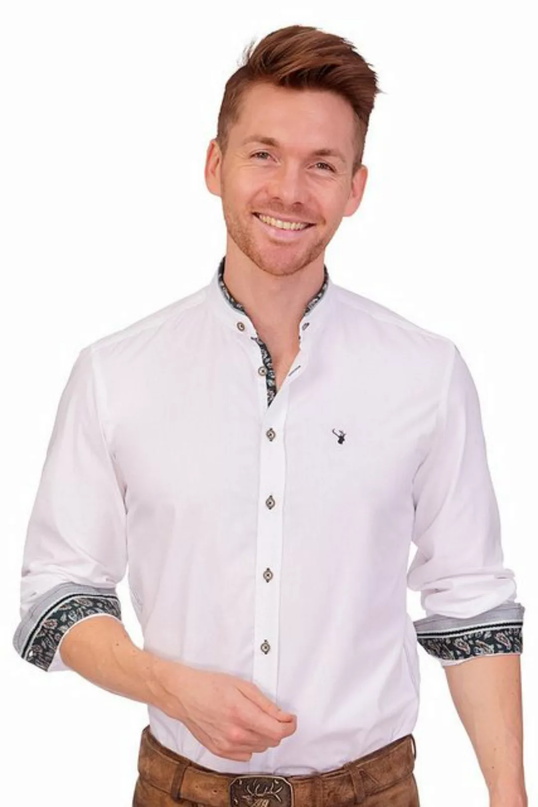 Spieth & Wensky Trachtenhemd Trachtenhemd - SILAS - weiß/dunkelblau, weiß/d günstig online kaufen