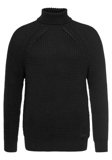 Bruno Banani Rollkragenpullover mit Markenbadge günstig online kaufen