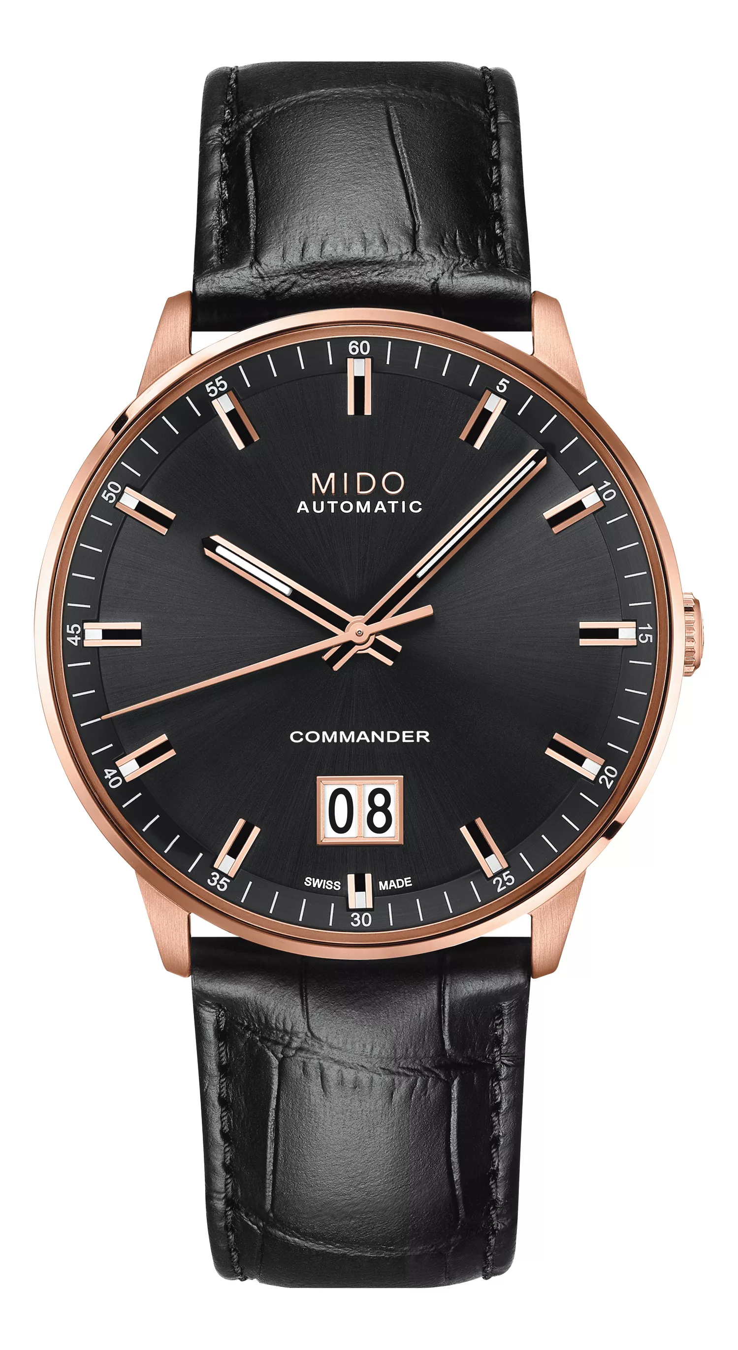 Mido COMMANDER II Automatic Big Date, black, ros M021.626.36.051.00 Herrenu günstig online kaufen