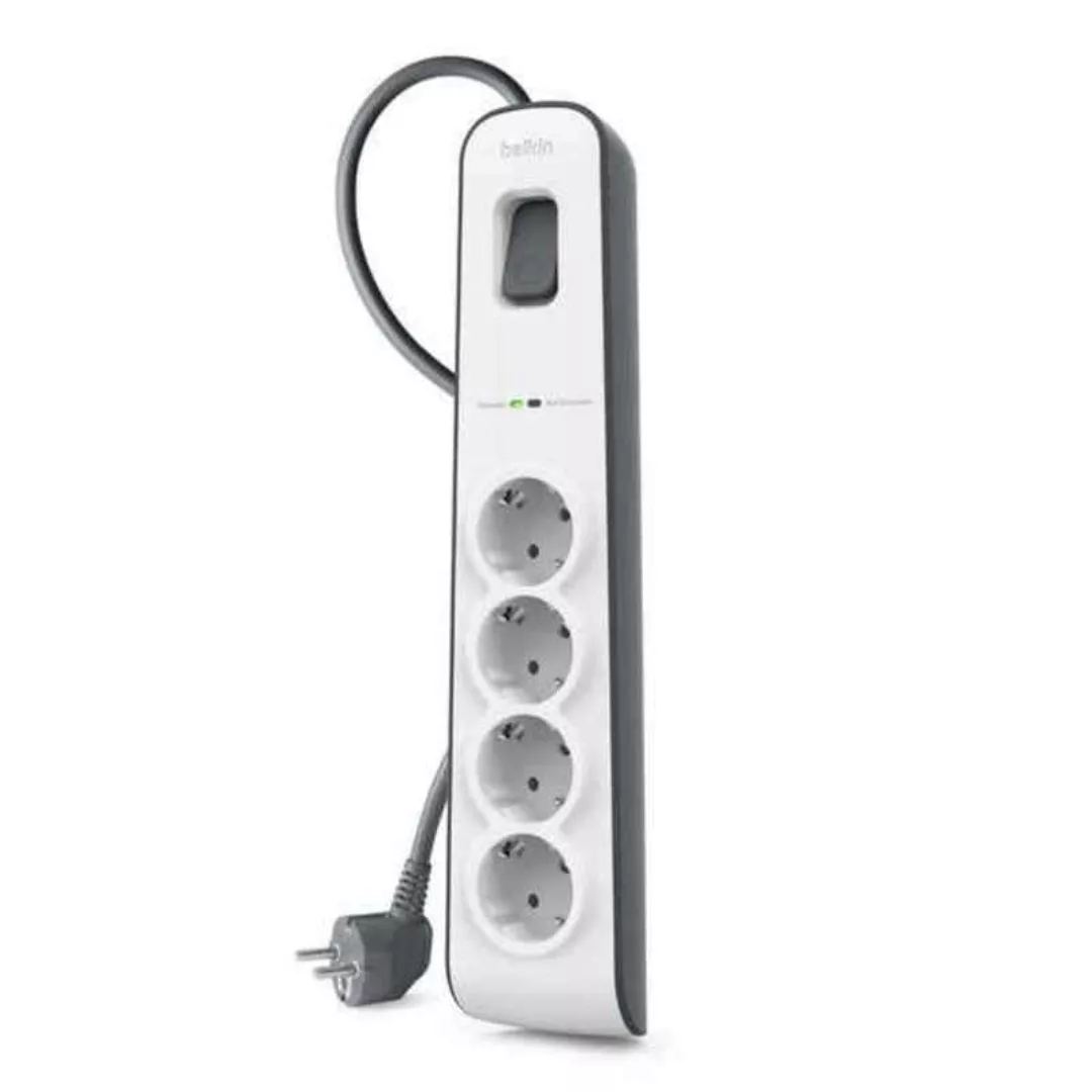 Steckdosenleiste Mit 4 Steckdosen Mit  Schalter Belkin Bsv400vf2m Weiß günstig online kaufen