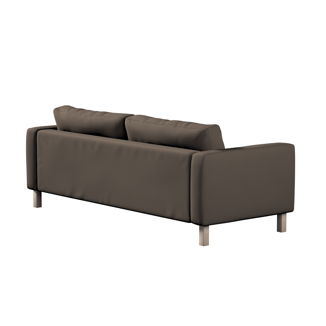 Bezug für Karlstad 3-Sitzer Sofa nicht ausklappbar, kurz, braun, Bezug für günstig online kaufen