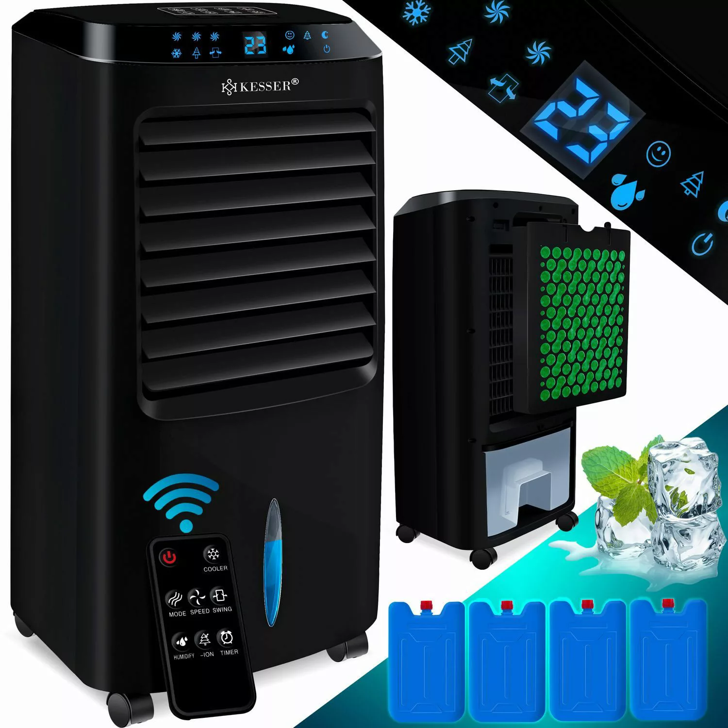KESSER Turmventilator, 4in1 Mobile Klimaanlage Fernbedienung günstig online kaufen