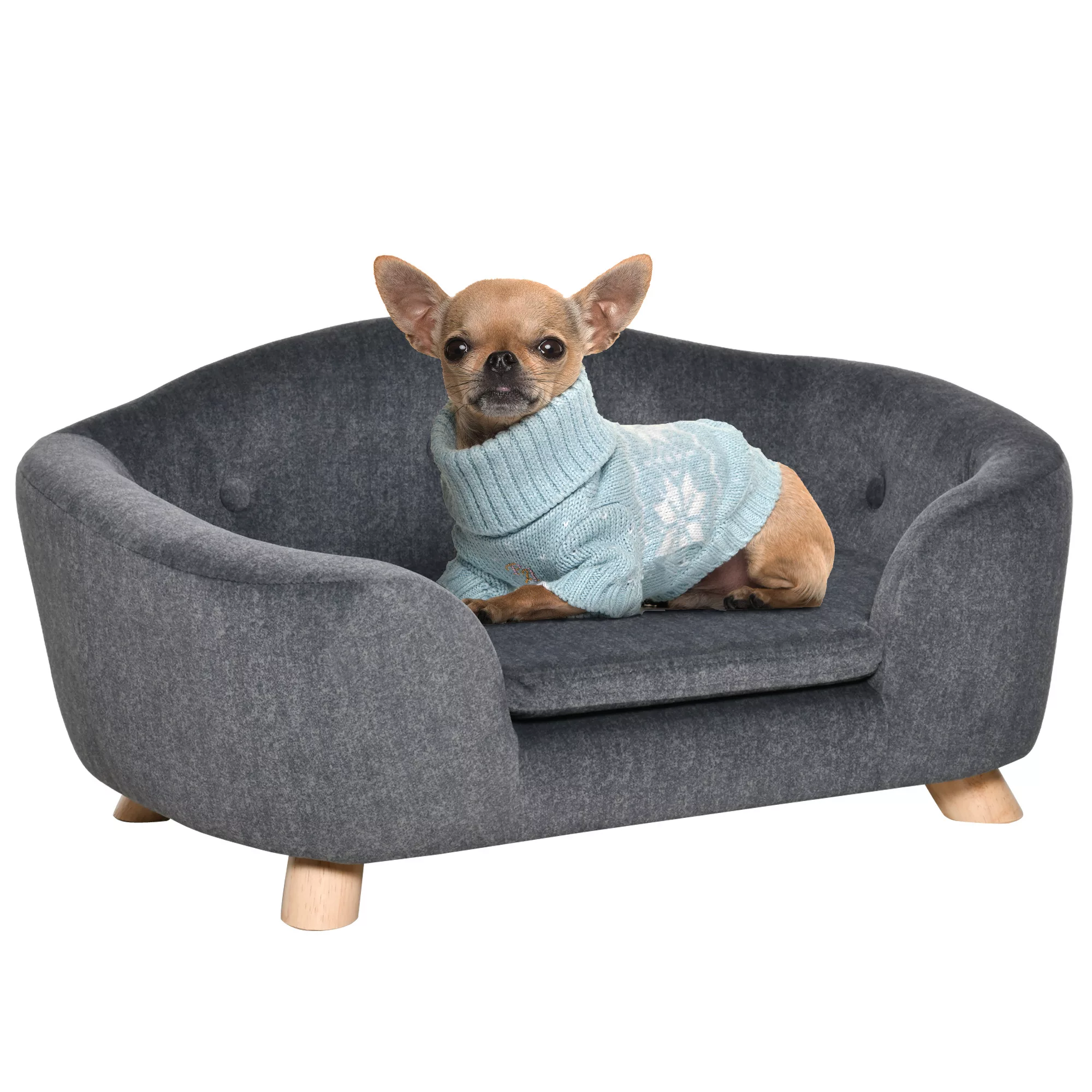 PawHut Haustiersofa Hundematte Hundebett Hundesofa Hundecouch Katzen Sofa m günstig online kaufen