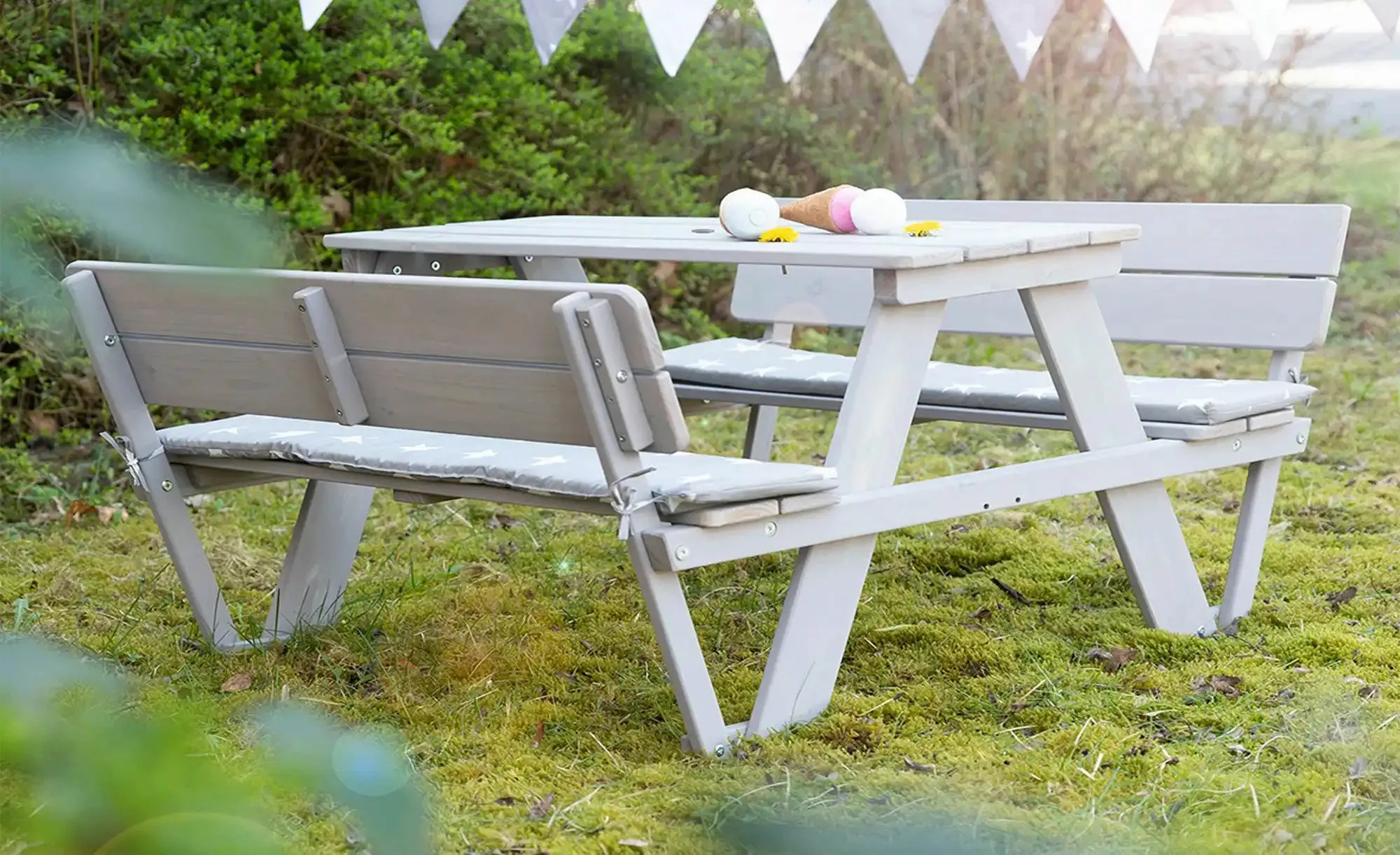 roba® Kindersitzgruppe »Picknick for 4 Outdoor Deluxe, Teakholz« günstig online kaufen