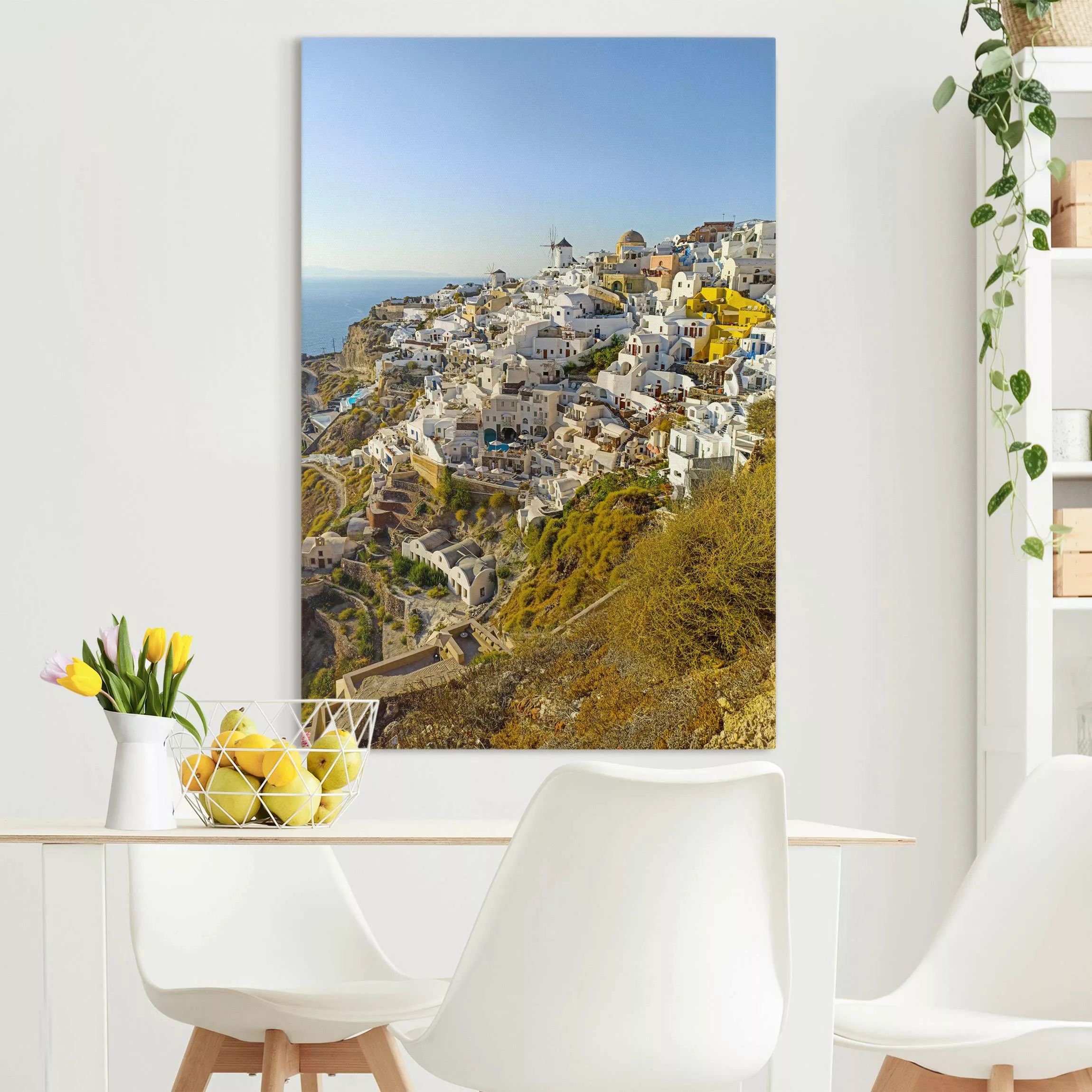 Leinwandbild Oia auf Santorini günstig online kaufen