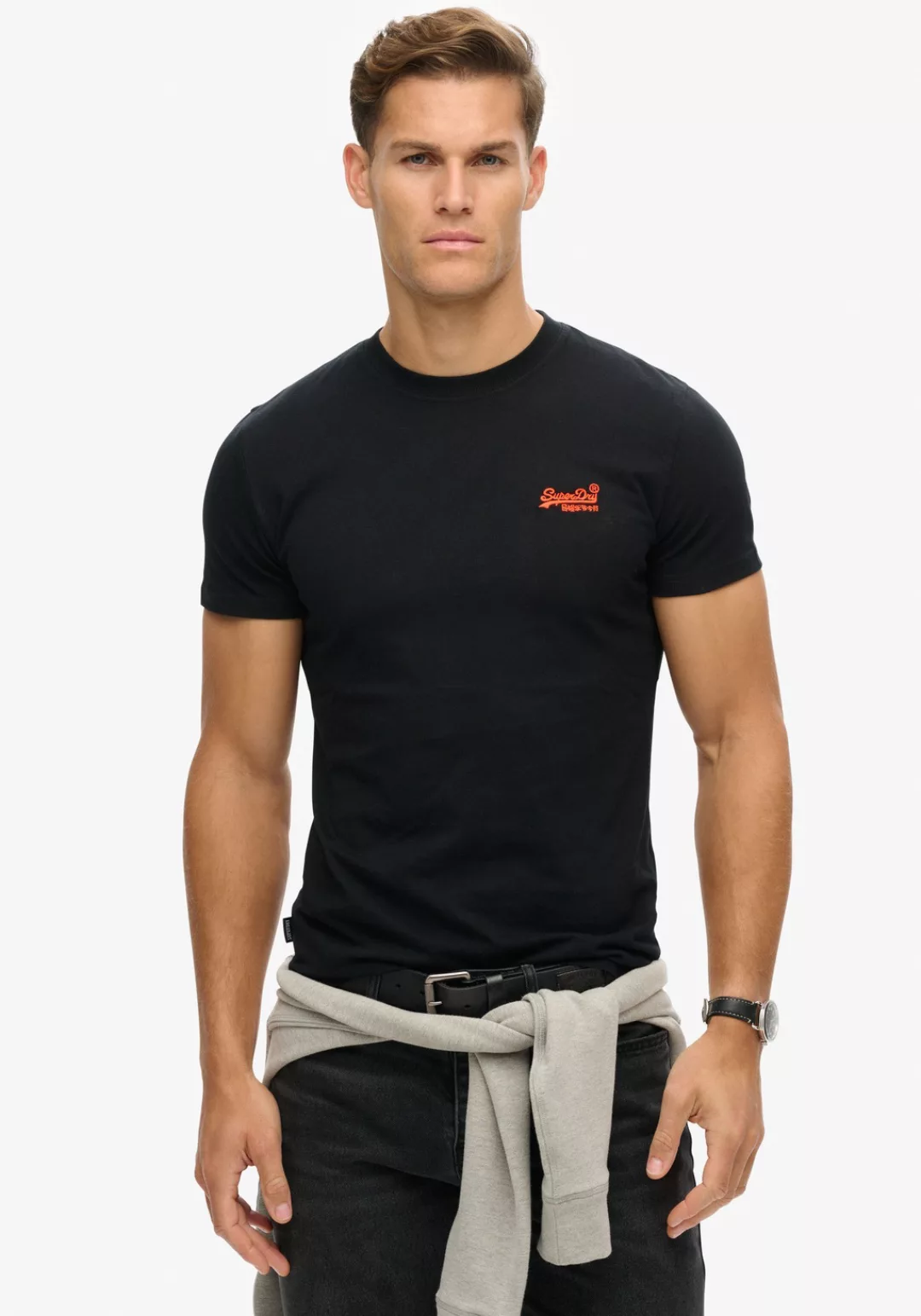 Superdry Rundhalsshirt "Organic Cotton Essential Logo T-Shirt" günstig online kaufen