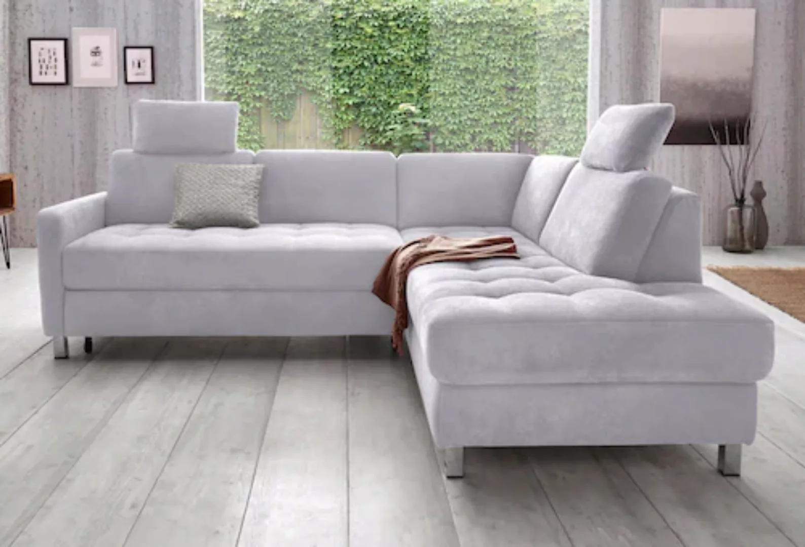 sit&more Ecksofa »Pablo L-Form«, wahlweise mit Bettfunktion günstig online kaufen