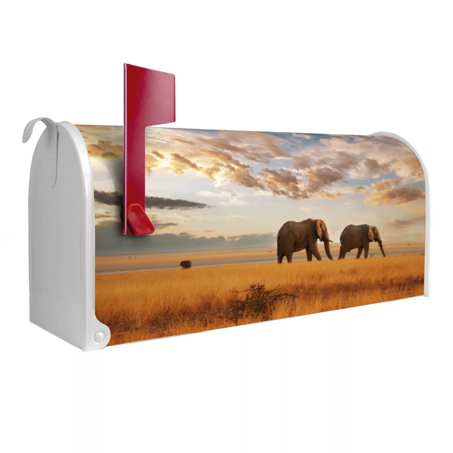 Banjado Amerikanischer Briefkasten Weiß 48x22x16cm US Mailbox Letterbox Pos günstig online kaufen