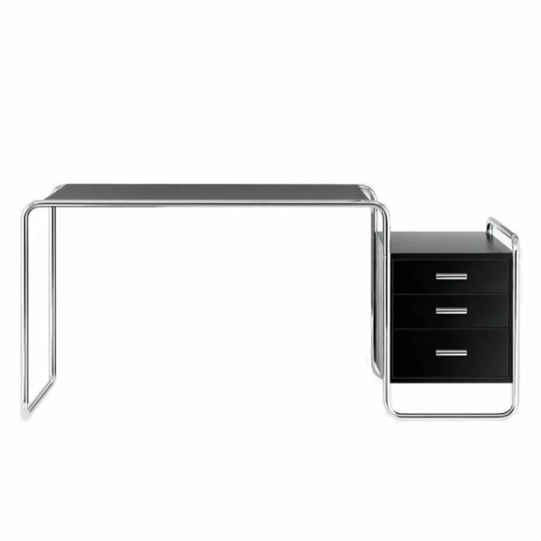 THONET Stahlrohr Schreibtisch S 285/1 | Esche gebeizt schwarz | Gestell ver günstig online kaufen