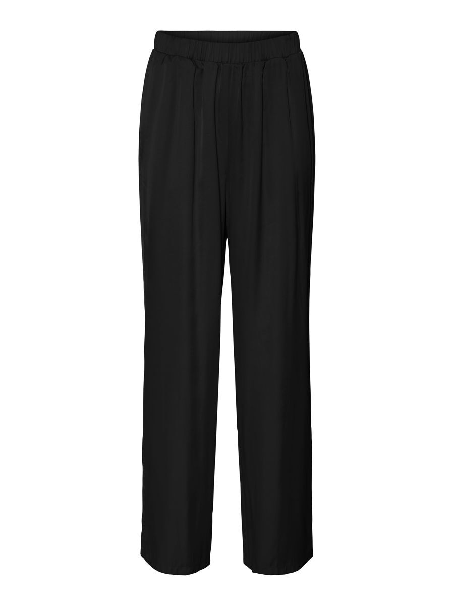 VERO MODA High Waisted Wide Fit Hose Damen Schwarz günstig online kaufen