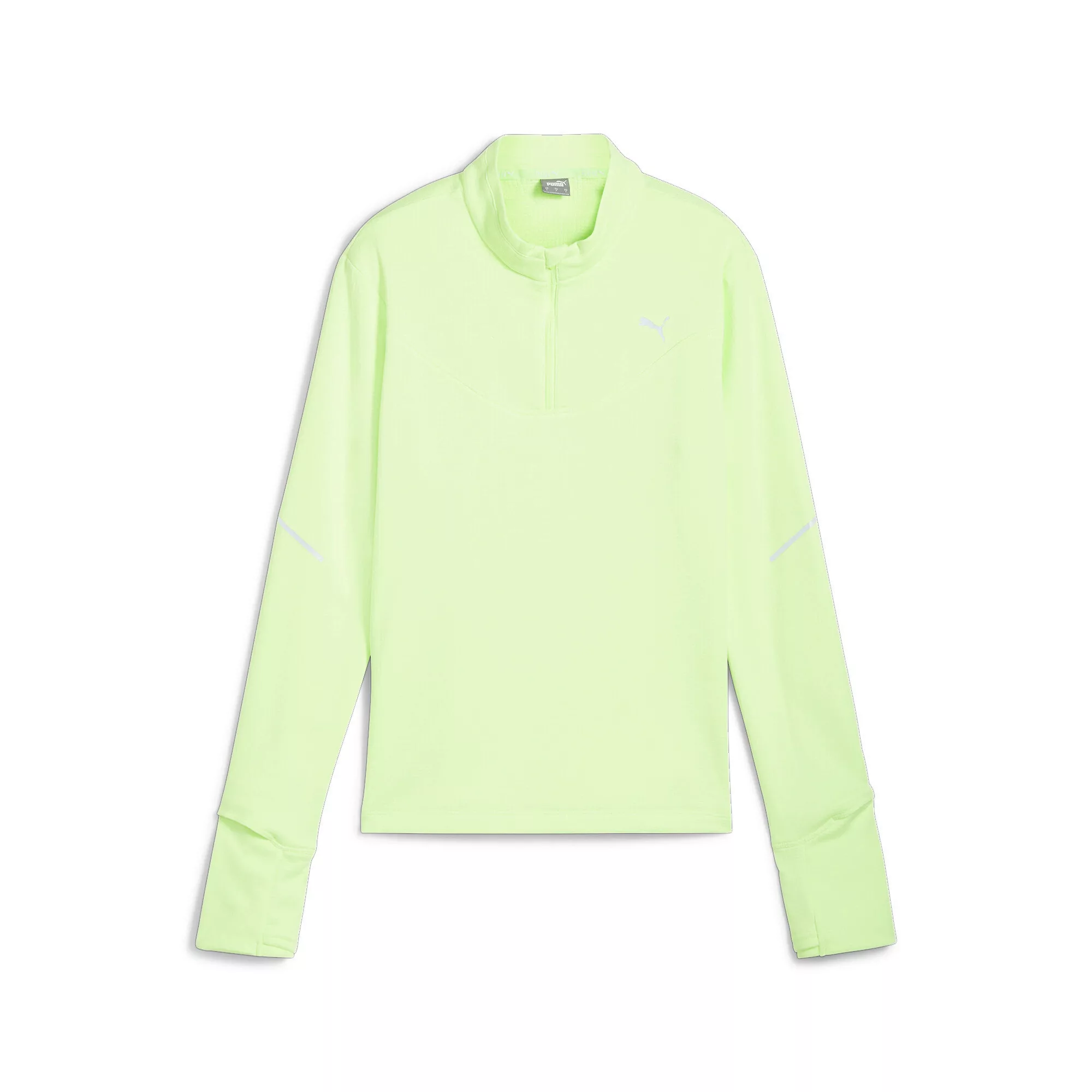 PUMA Laufshirt "PUMA RUN Grid Fleece-Top mit halbem Reißverschluss Damen" günstig online kaufen