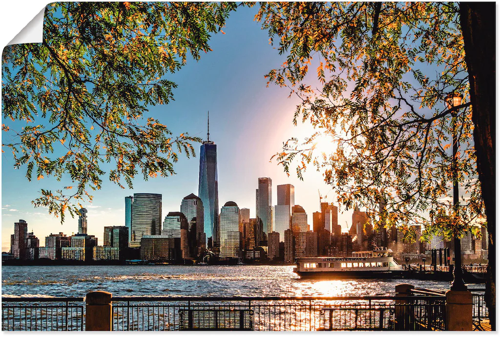 Artland Wandbild "Sonnenaufgang über New York", Amerika, (1 St.), als Alubi günstig online kaufen