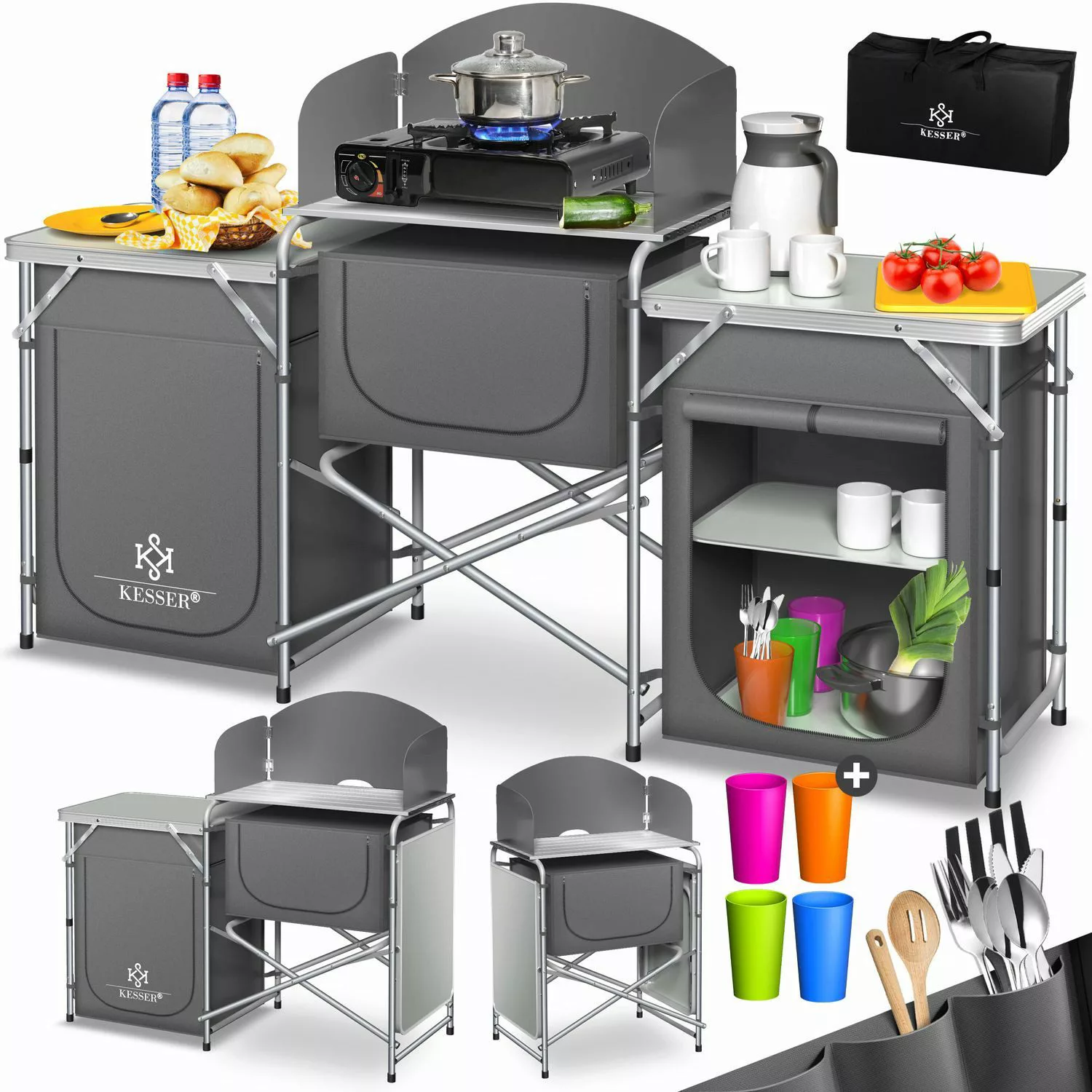 KESSER Campingschrank Campingschrank, Campingküche mit Aluminiumgestell günstig online kaufen