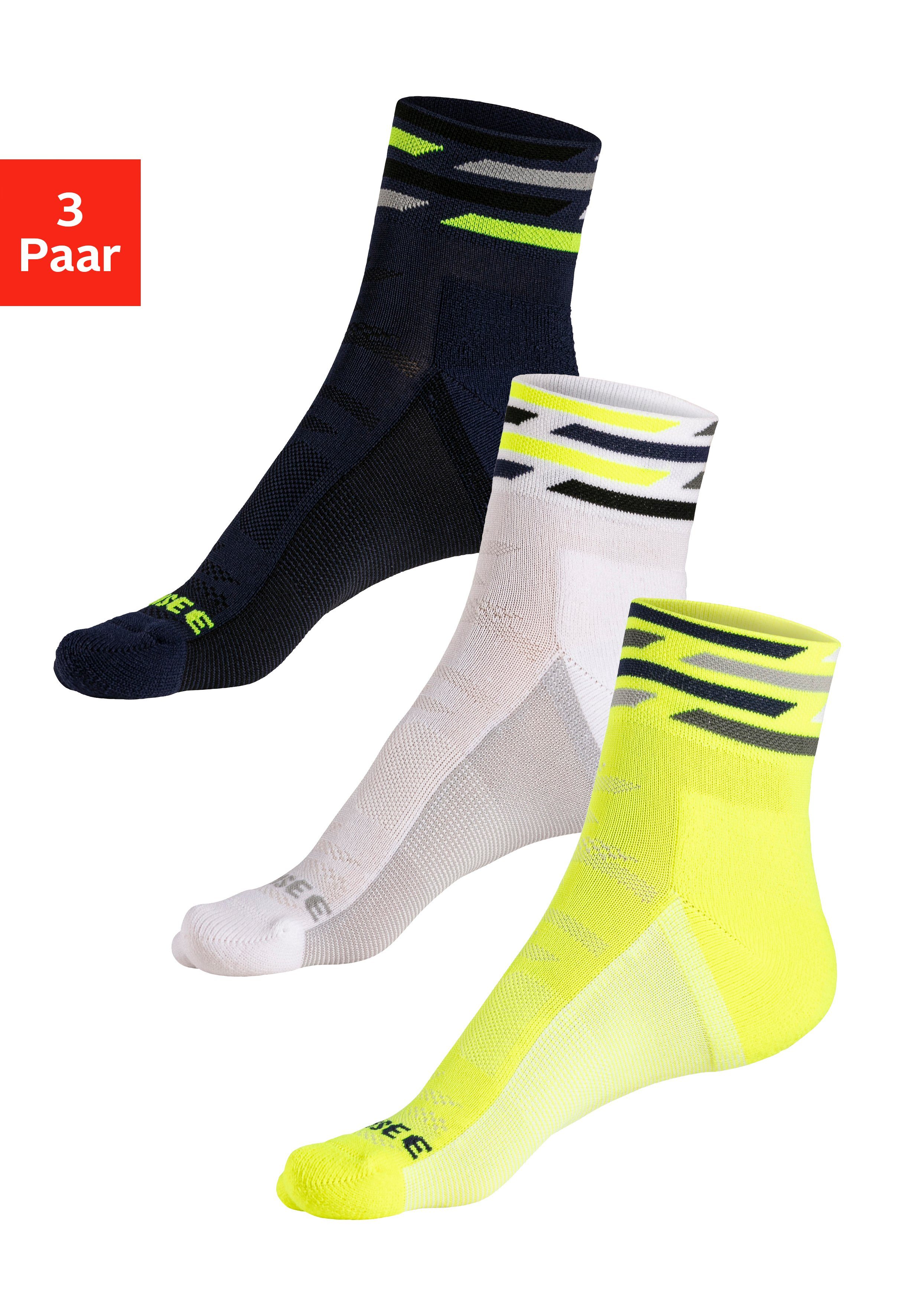 Chiemsee Funktionssocken (Packung, 3-Paar) Nylon-Microfaser Sportsocken günstig online kaufen