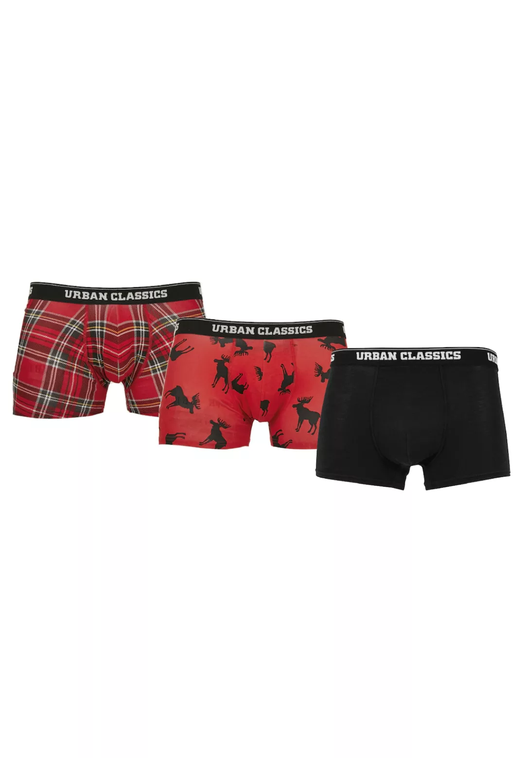 URBAN CLASSICS Boxershorts "Urban Classics Männer Boxer Shorts 3-Pack", (1 günstig online kaufen