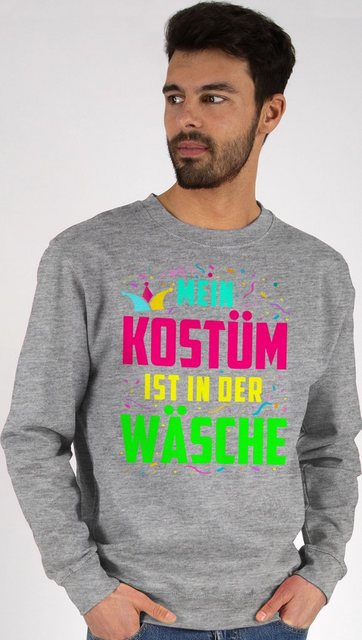 Shirtracer Sweatshirt Mein Kostüm ist in der Wäsche I Fastnacht I Fasnacht günstig online kaufen