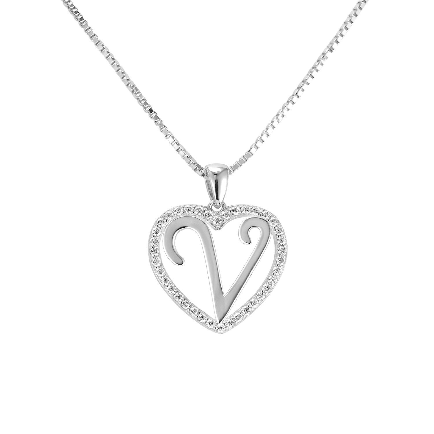 PAVELS Kette mit Anhänger Buchstabenkette Silber, günstig online kaufen