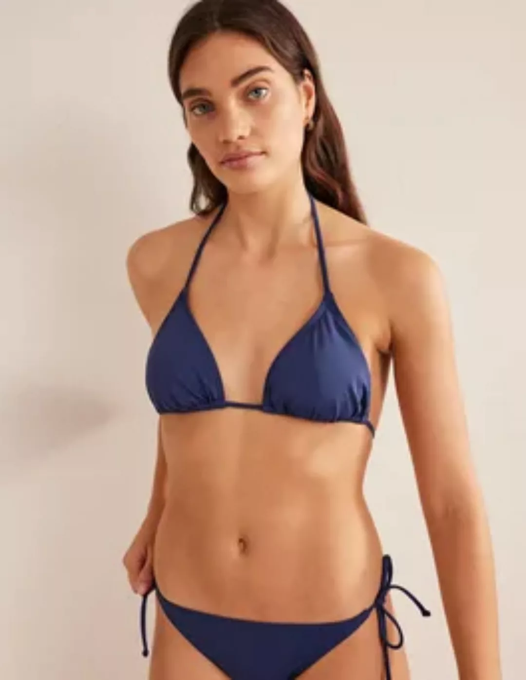 Symi Bikinioberteil zum Binden Damen Boden, Französisches Marineblau günstig online kaufen