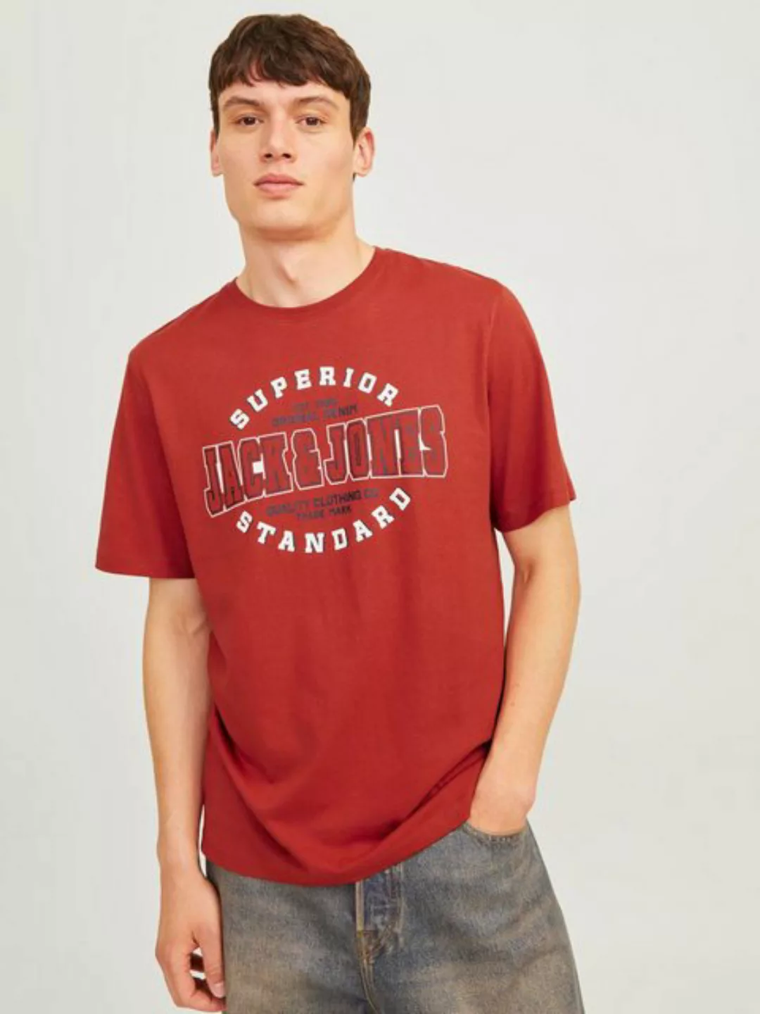 Jack & Jones Rundhalsshirt JJELOGO TEE SS O-NECK 2 COL AW24 SN günstig online kaufen