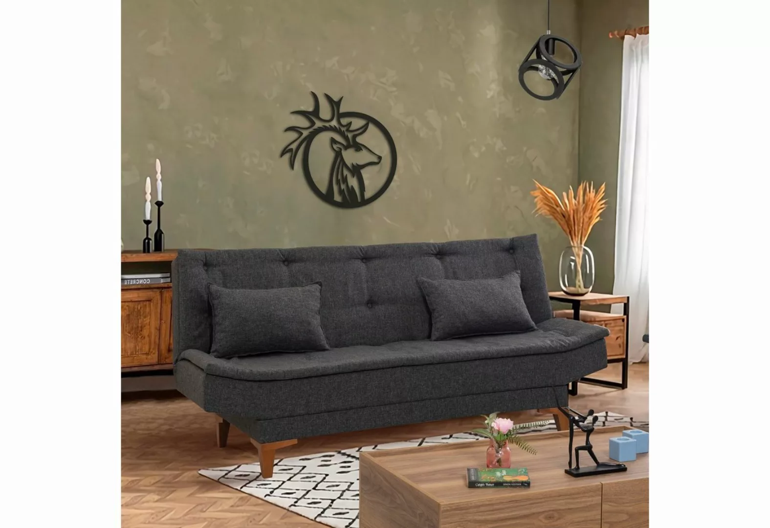 Skye Decor Sofa UNQ1645-3-Sitz-Sofa-Bett günstig online kaufen