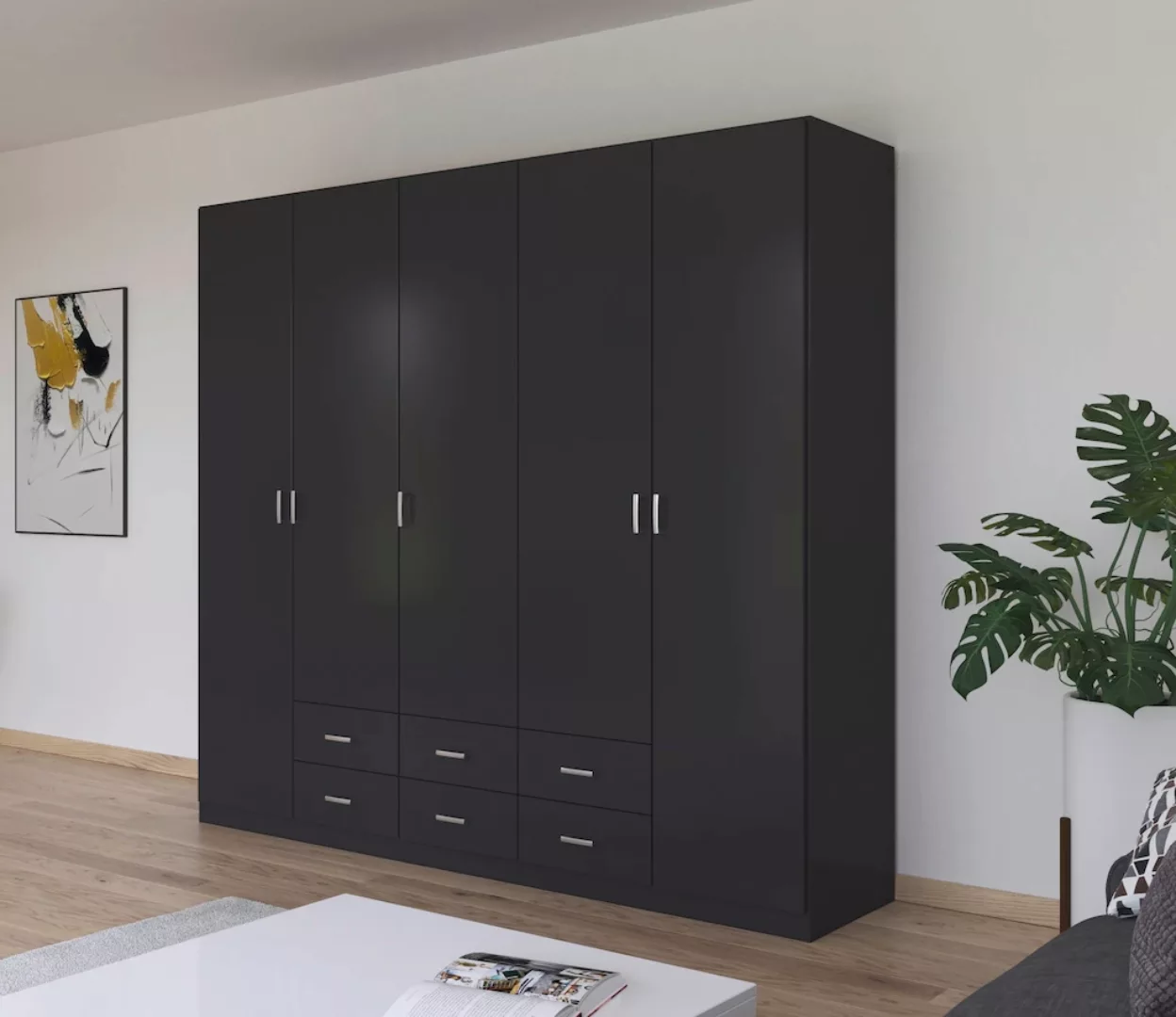 rauch Drehtürenschrank "Gamma", in schlichtem Design mit Schubkästen, in 3 günstig online kaufen