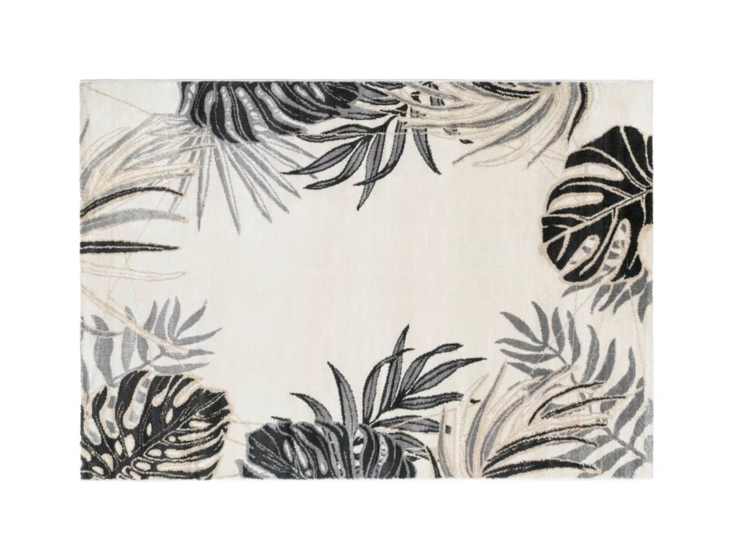 Teppich Ethno-Stil - 160 x 230 cm - Beige & Goldfarben - FEUILLA günstig online kaufen