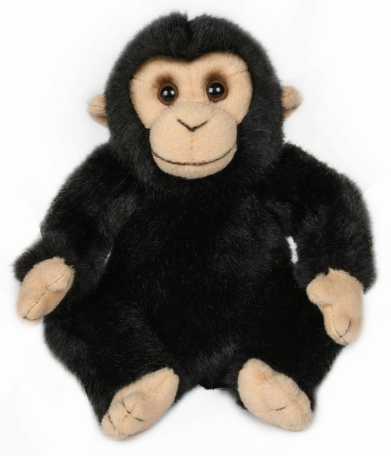 Uni-Toys Kuscheltier Schimpanse, sitzend - 18 cm (Höhe) - Plüsch-Affe - Plü günstig online kaufen