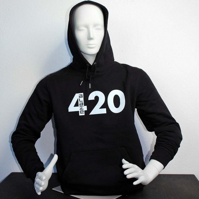 BLAZEGLASS Kapuzenpullover Hoodie 420 Original Black BLAZE®-Logo, Atmungsak günstig online kaufen