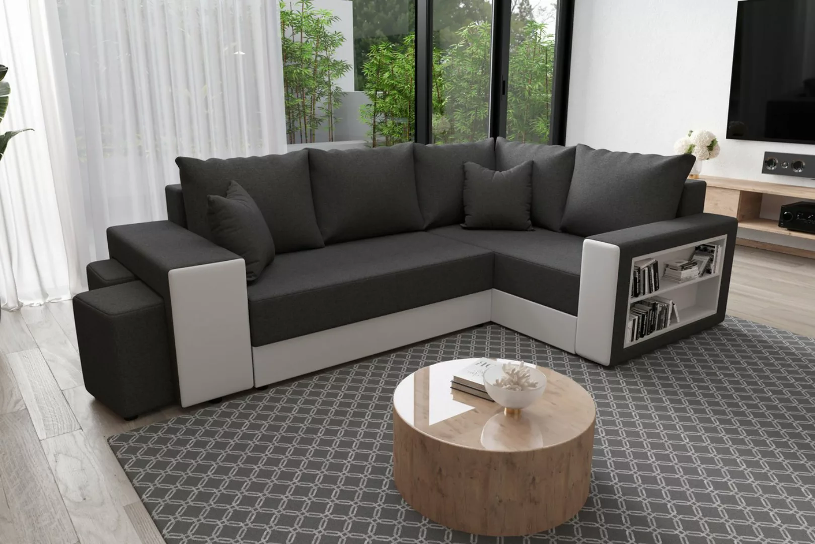 ALTDECOR Ecksofa DALS, Couch mit Schlaffunktion, Wohnzimmer - Wohnlandschaf günstig online kaufen