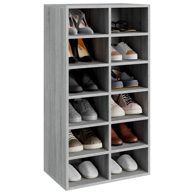 vidaXL Schuhschrank Schuhregal Grau Sonoma 54x34x100,5 cm Spanplatte günstig online kaufen