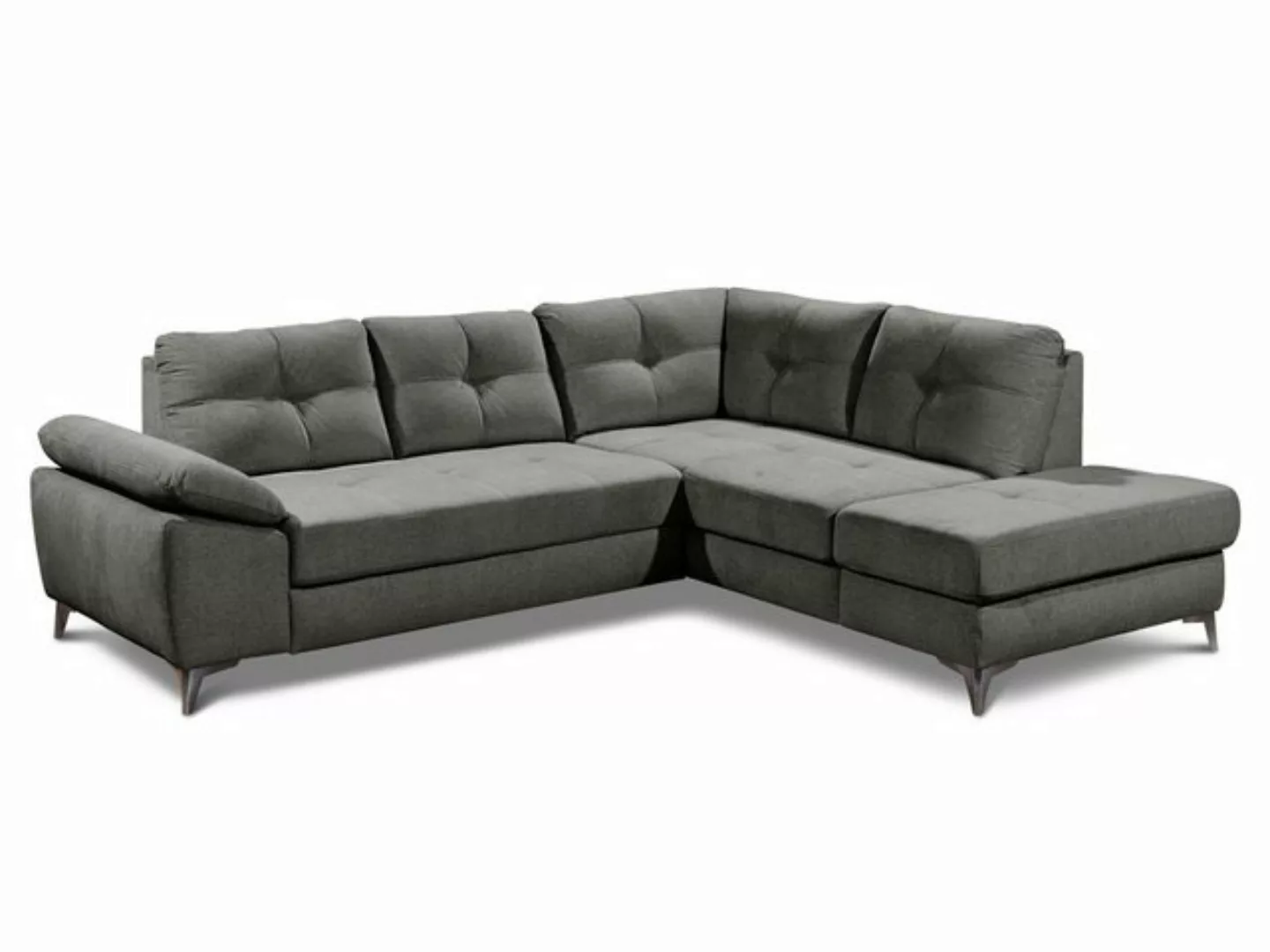 HARPER Polsterecke Polsterecke HARPER BILBAO BB 270x218 cm grau Ecksofa Woh günstig online kaufen