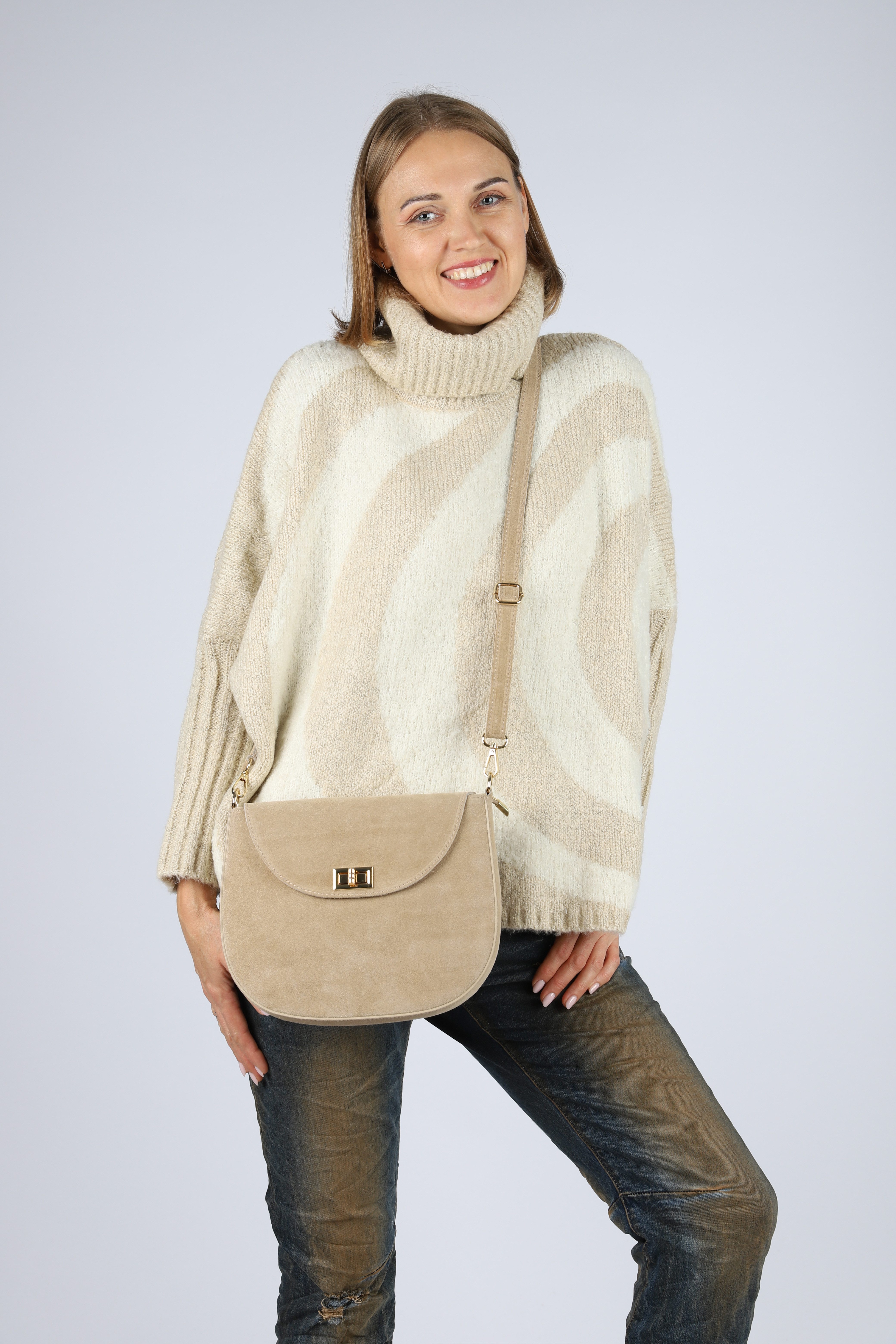 Botego Umhängetasche Damen echtes Leder, Handtasche günstig online kaufen