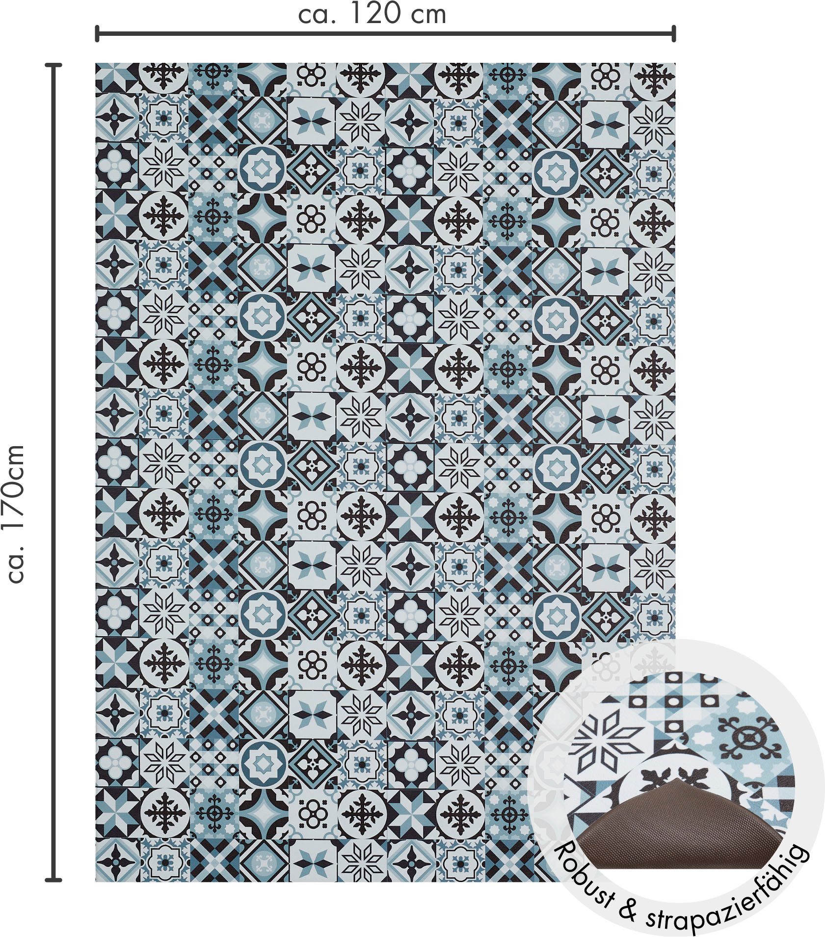 Andiamo Vinylteppich »Marrakesch«, rechteckig, 3,5 mm Höhe, abwischbar, rut günstig online kaufen
