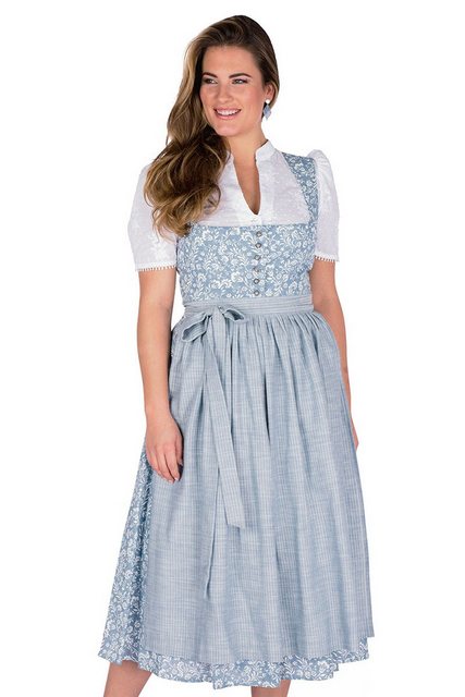 Berwin & Wolff Dirndl Midi Dirndl 2tlg. - HERLINDA - pale denim günstig online kaufen