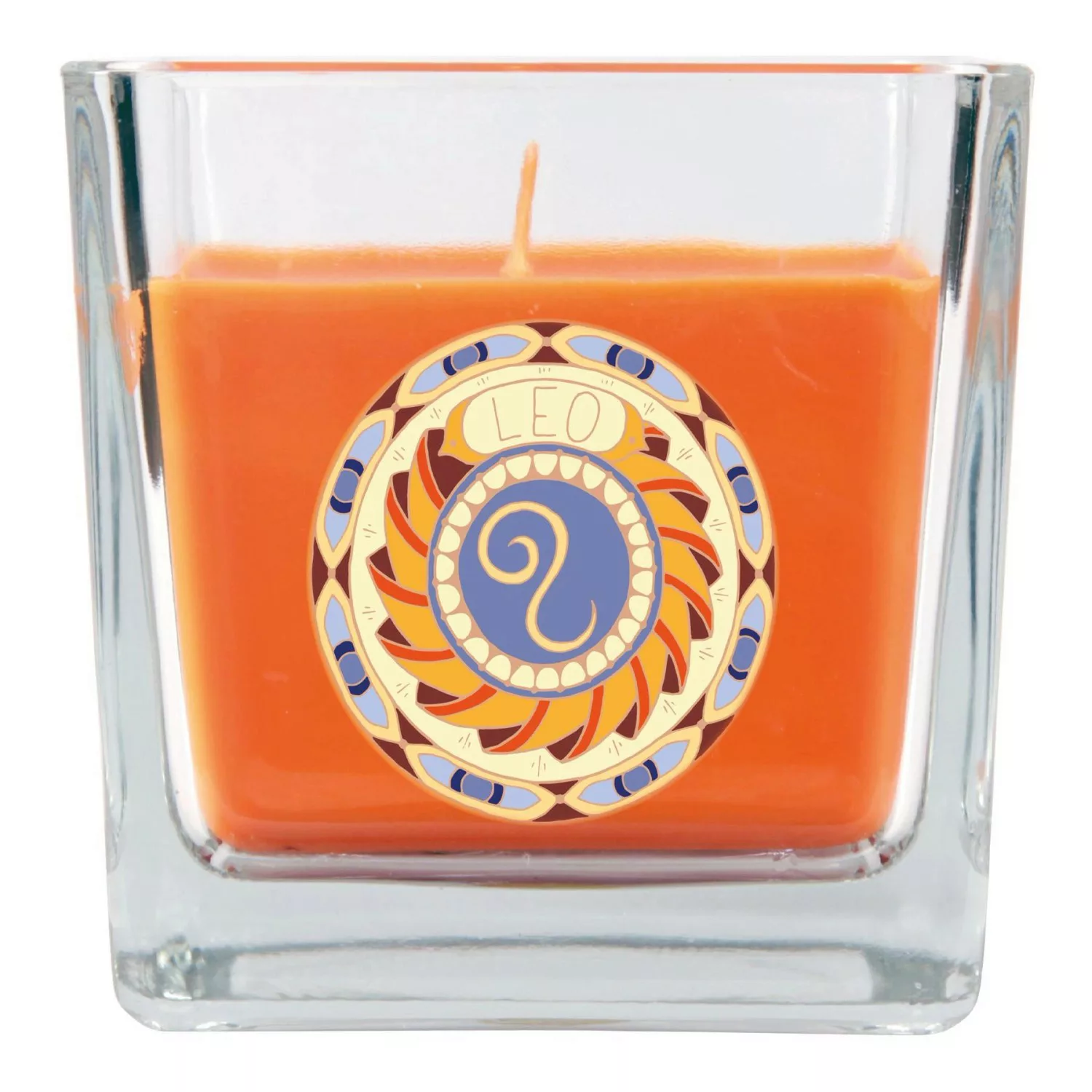 HS Candle Duftkerze & Glas Sternzeichen Honigmelone 50 Stunden Löwe günstig online kaufen